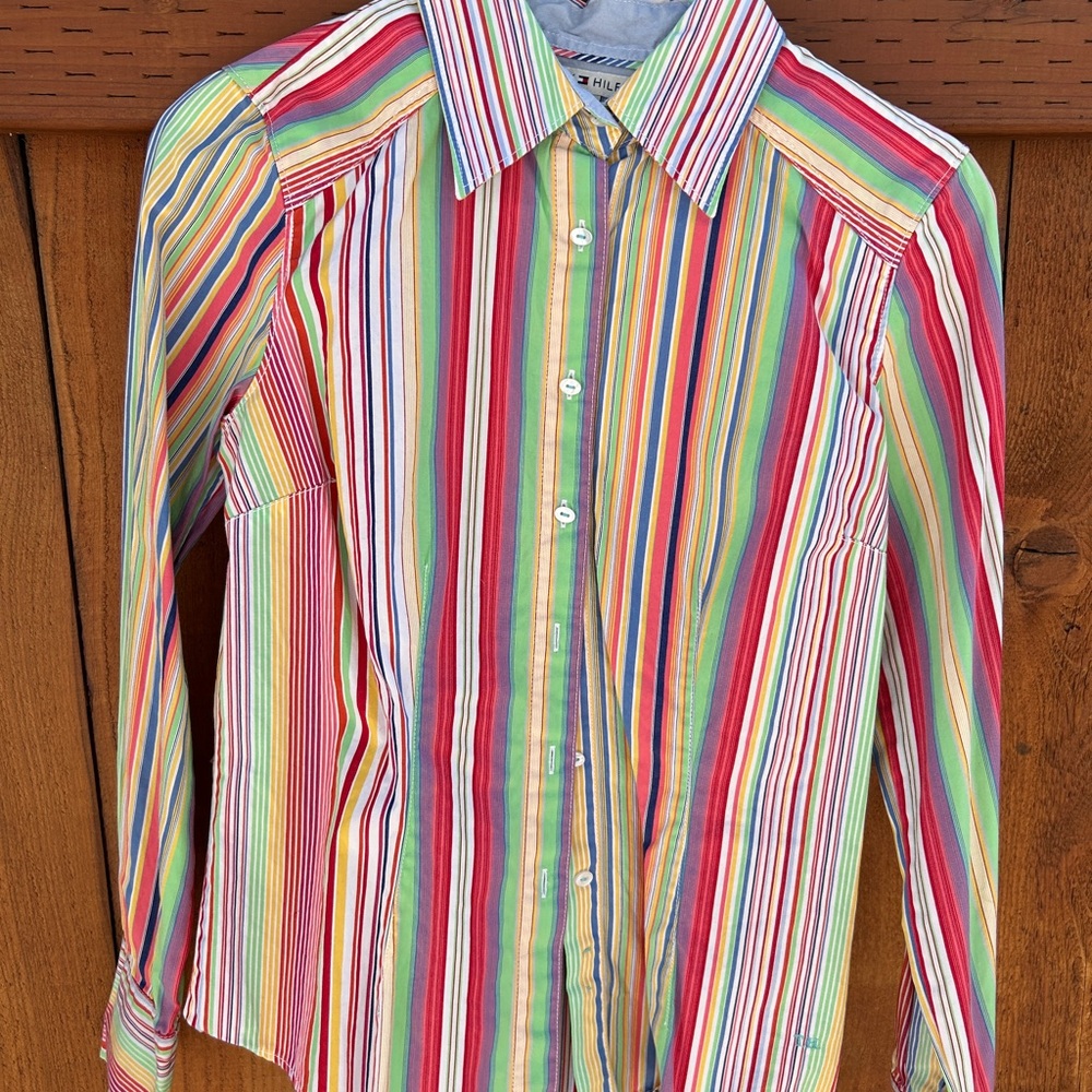 Colorful Striped Button up